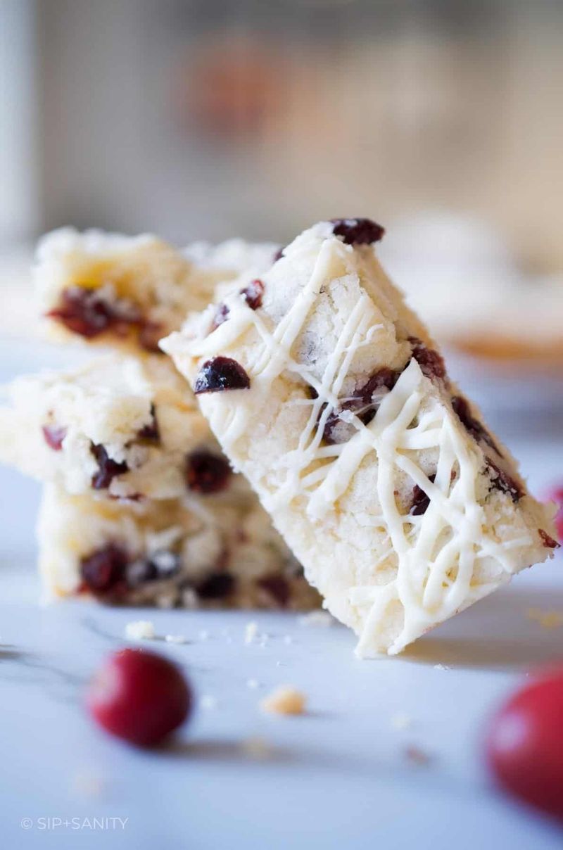 White Chocolate Cranberry Bars