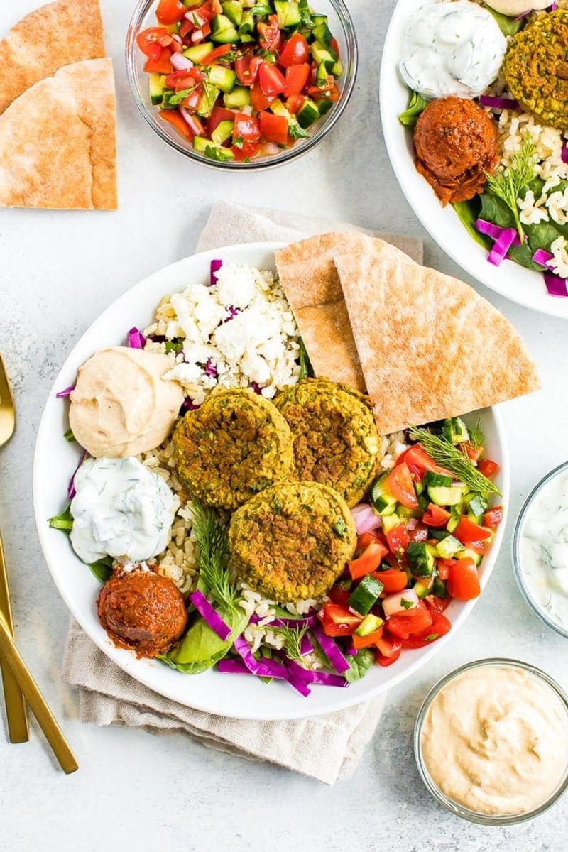Falafel Bowls with Tahini Sauce