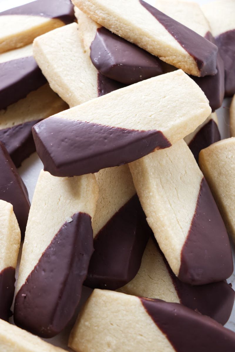 Chocolate-Dipped Shortbread Fingers