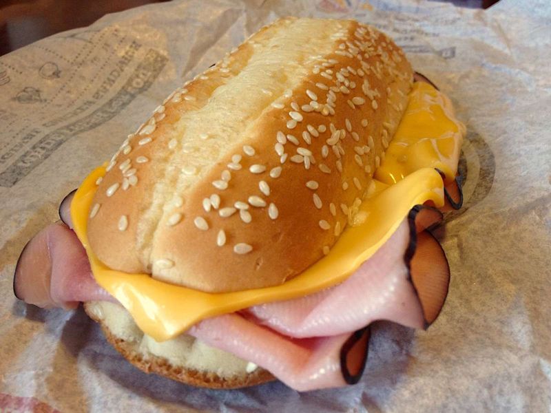 Burger King Yumbo Ham Sandwich