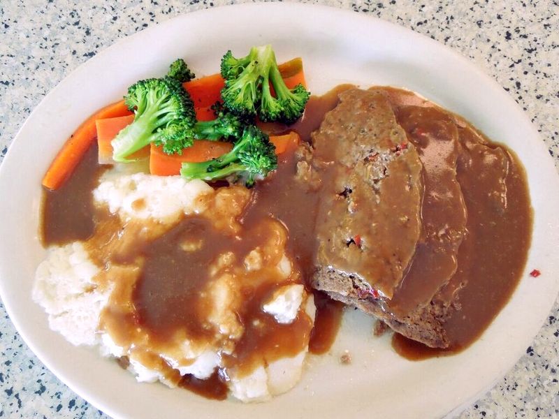 New Hampshire — Meatloaf with Brown Gravy and Mashed Potatoes