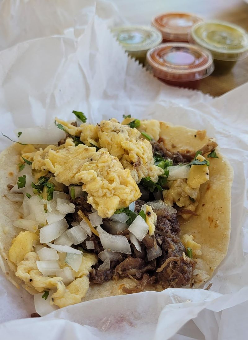 Barbacoa Breakfast Tacos
