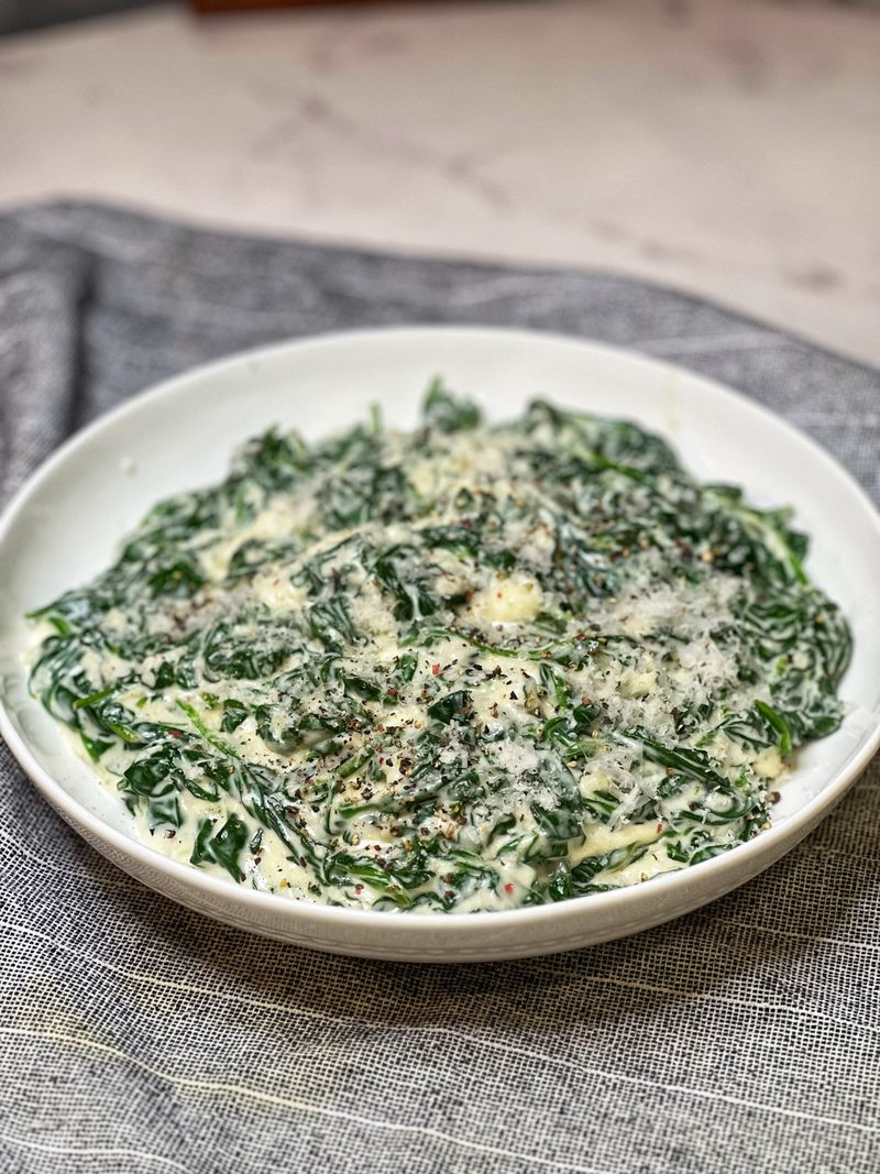 Creamed spinach (Irish-ish comfort version)
