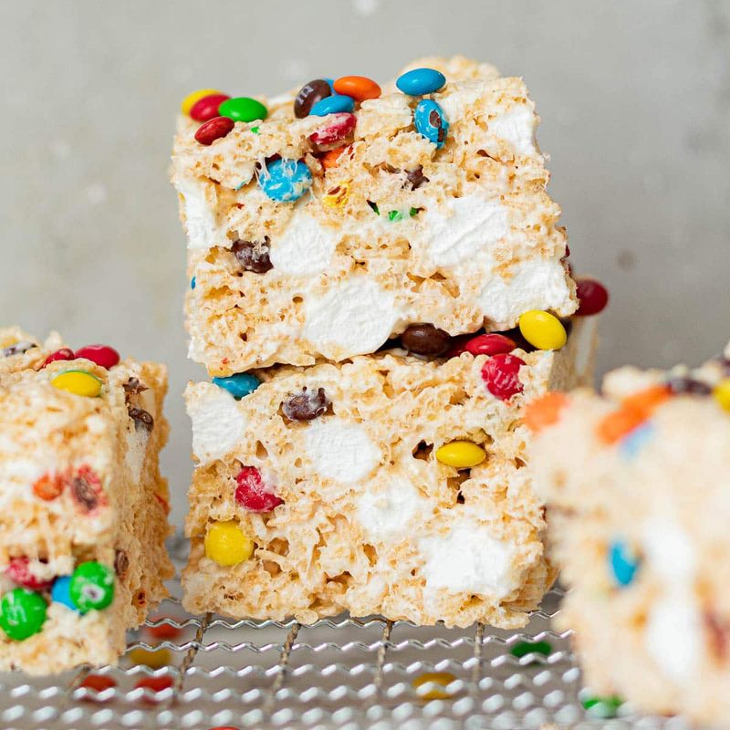 M&M’s Rice Cereal Treats