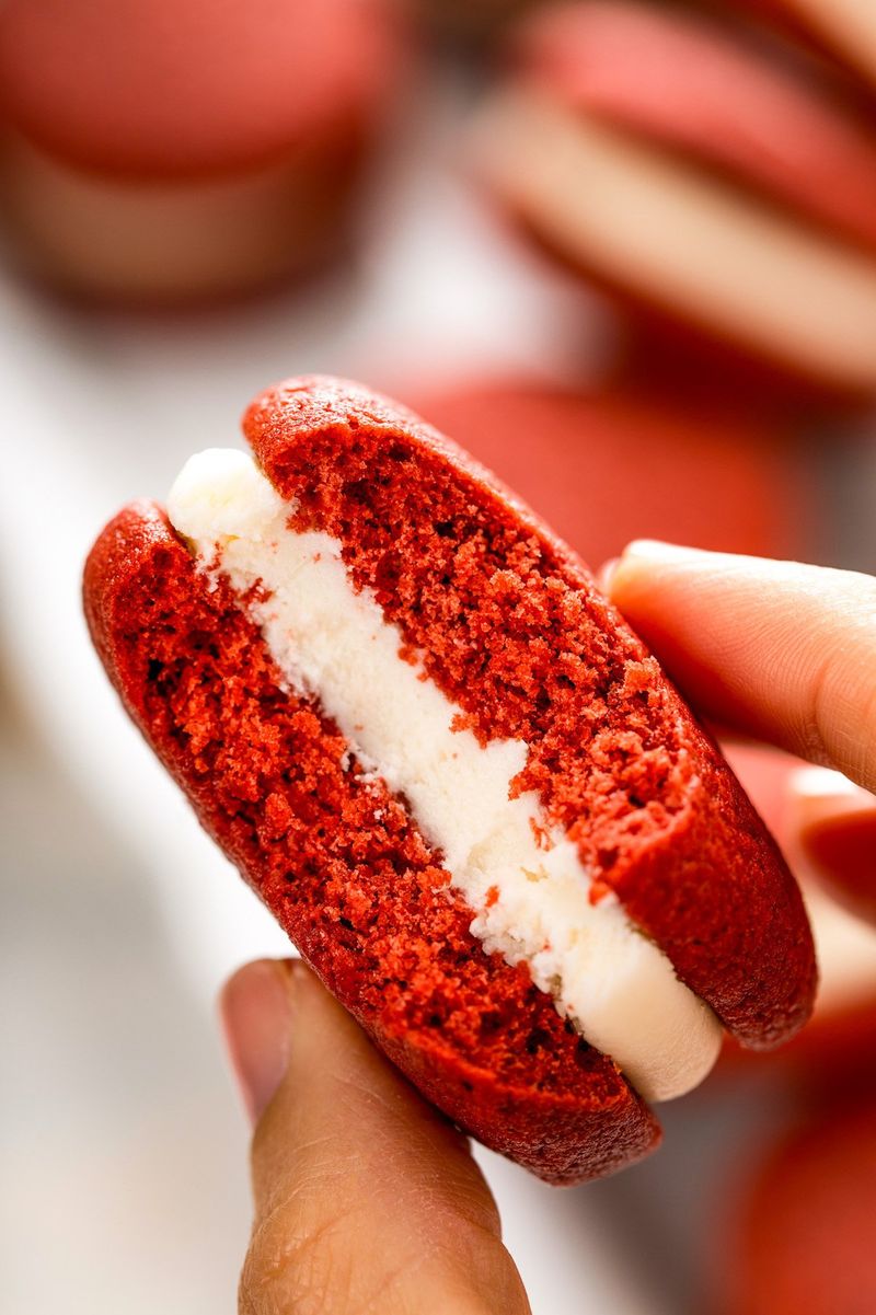 Red Velvet Whoopie Pies