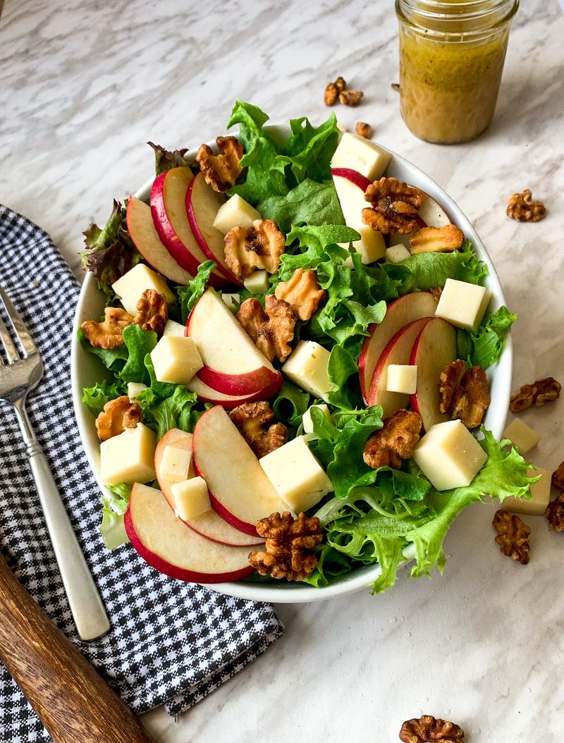 Crunchy Apple Cheddar Chopped Salad