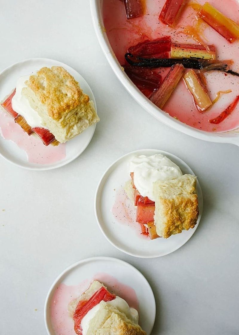 Rhubarb Shortcakes