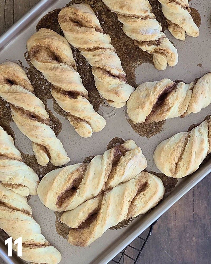 No Yeast Cinnamon Roll Twists