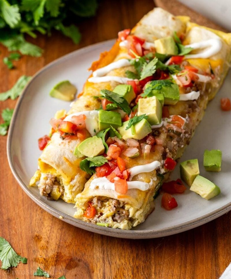 Breakfast Enchiladas with Eggs