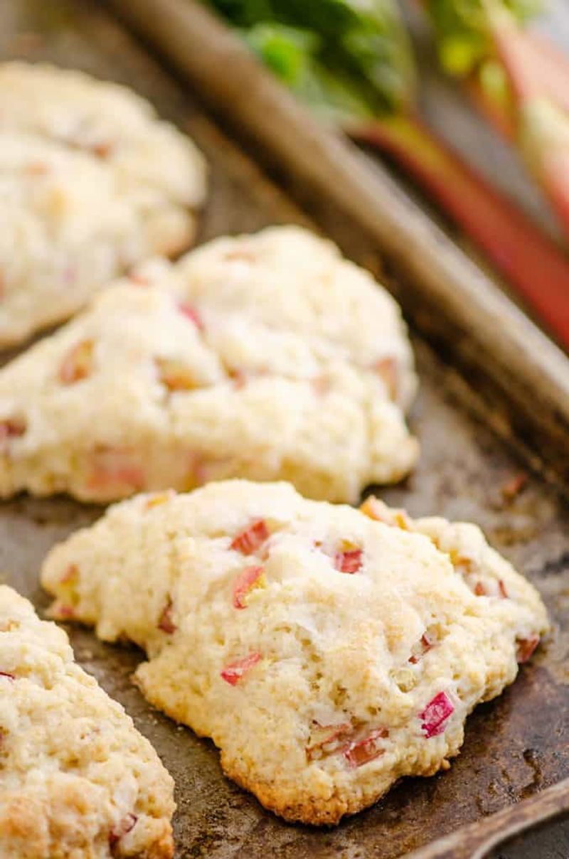 Rhubarb Scones