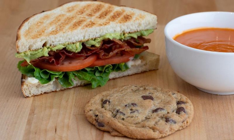 Oregon — Chicken and Wild Rice Soup with a Half Sandwich