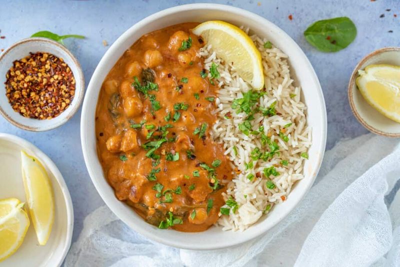 Quick Coconut Chickpea Curry