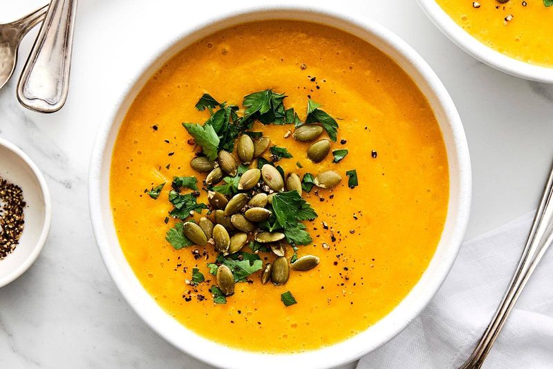 Roasted Butternut Squash Soup With A Citrus Twist