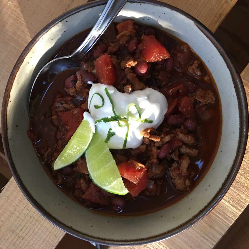 Chili With A Dark Chocolate Secret Ingredient