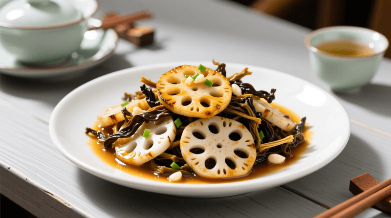 Lotus root stir-fry