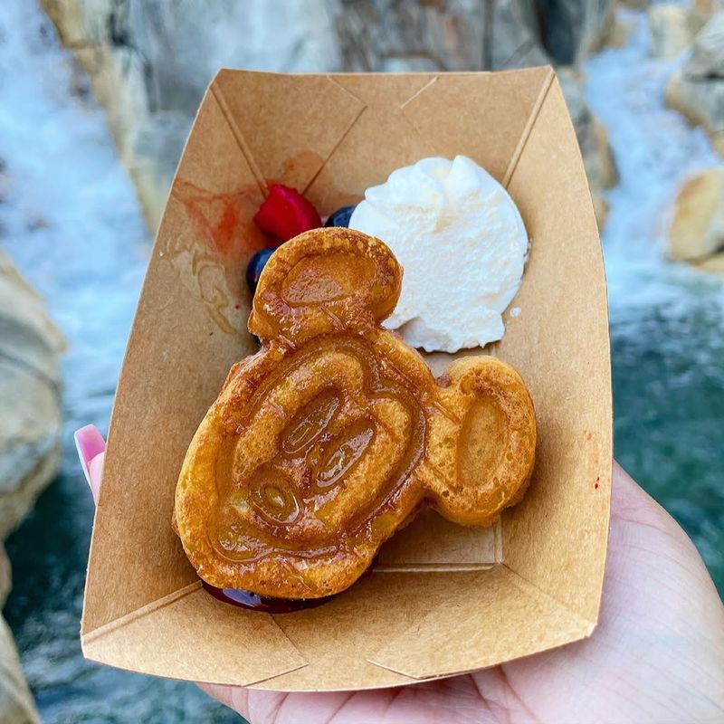 Mickey Waffle with Berries