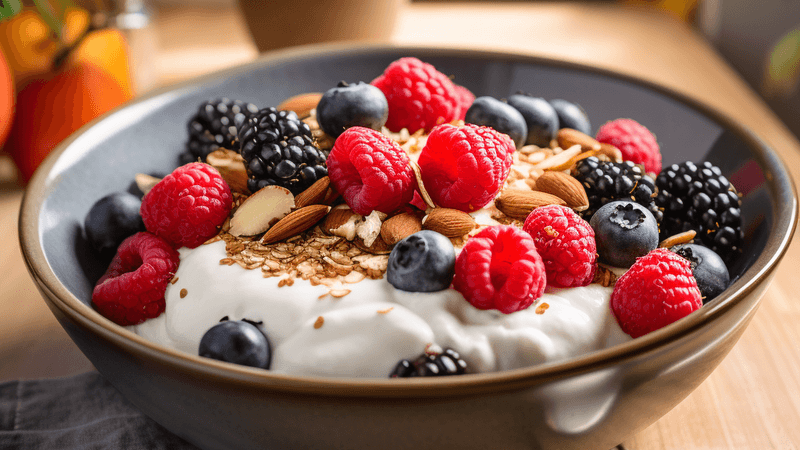 Greek Yogurt Berry Power Bowl