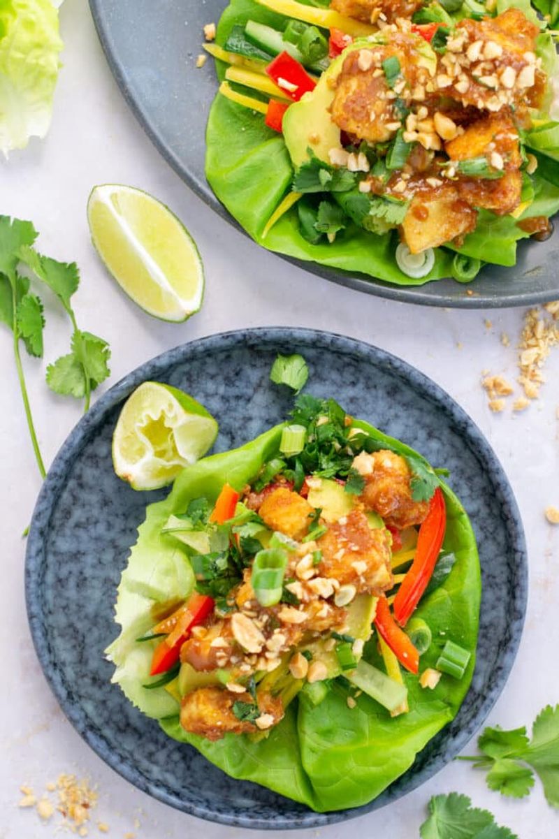 Peanut Tofu Crunch Cups