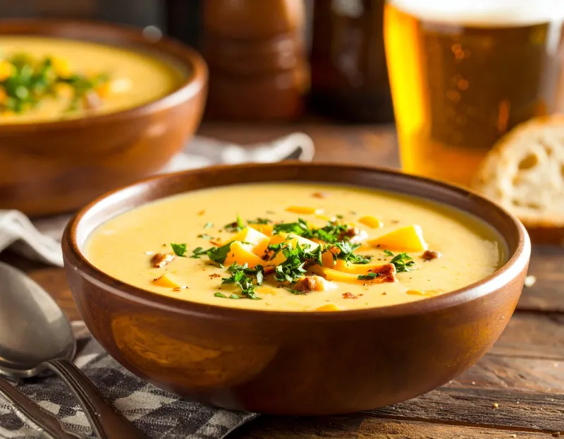 Cheddar And Stout Soup