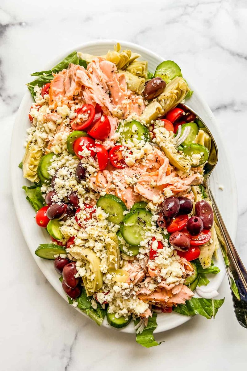 Mediterranean Salmon Salad