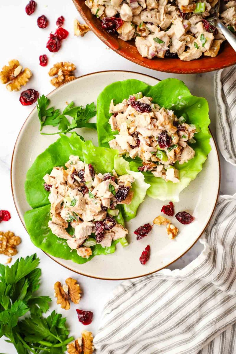 Cranberry Walnut Chicken Salad