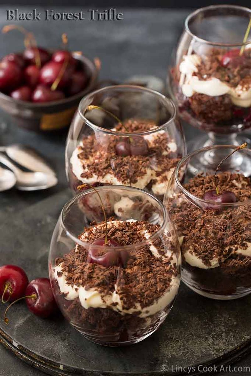 Chocolate Cherry Black Forest Parfaits
