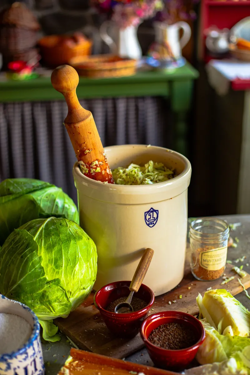 Crock Fermented Sauerkraut