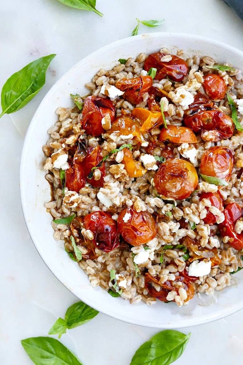 Roasted Tomato and Farro Salad