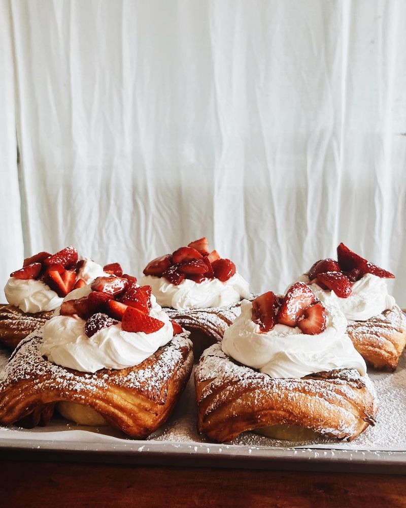 Strawberry Shortcake Croissant Cups