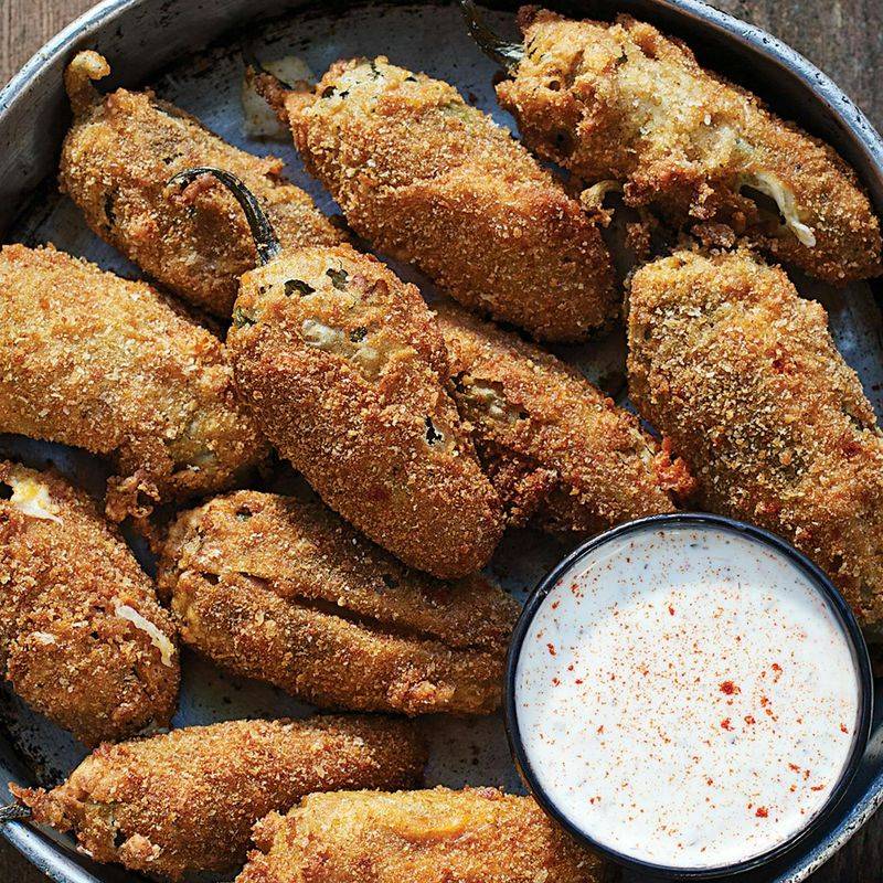 Fried jalapeno poppers