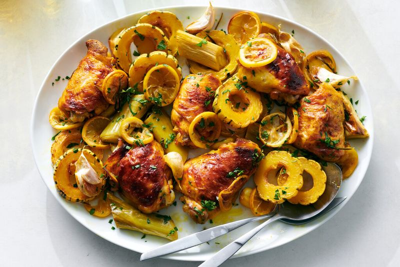 Lemon Garlic Roasted Chicken