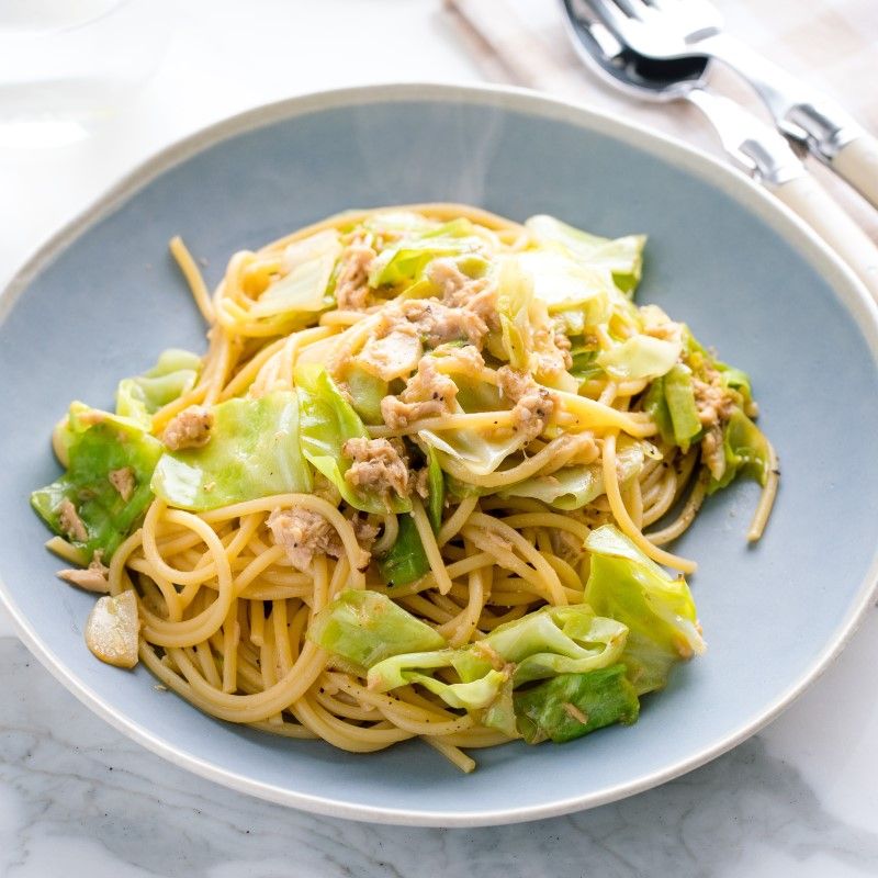Cabbage and Tuna Pasta