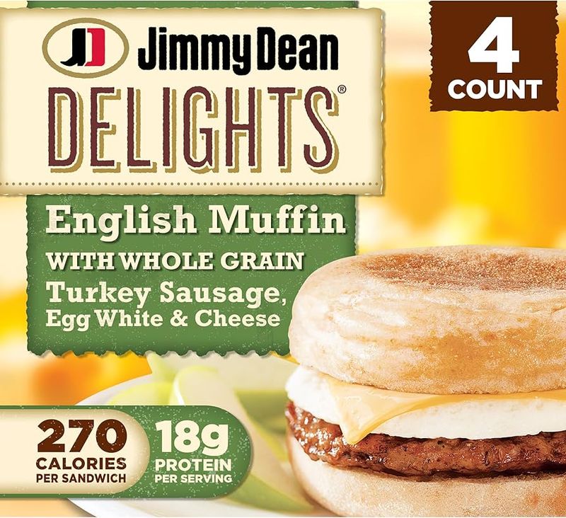Jimmy Dean Delights: Turkey Sausage, Egg White & Cheese (English Muffin)