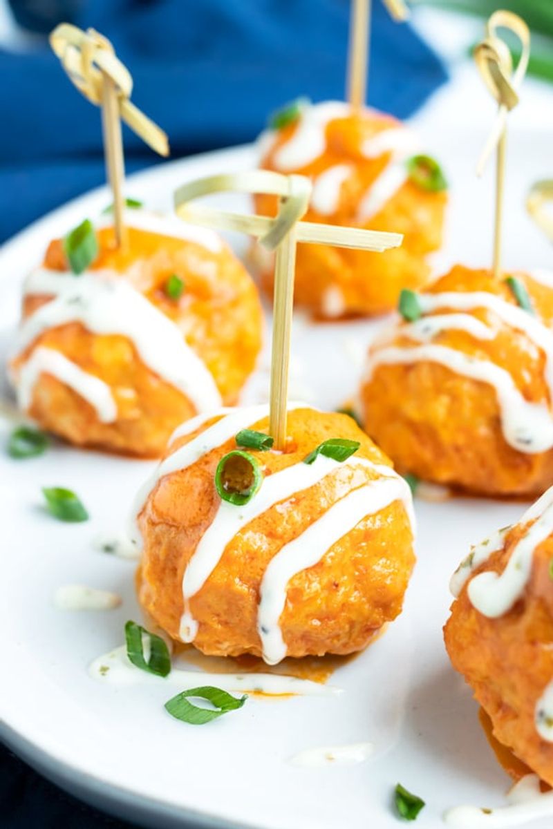 Slow-Cooker Buffalo Chicken Meatballs