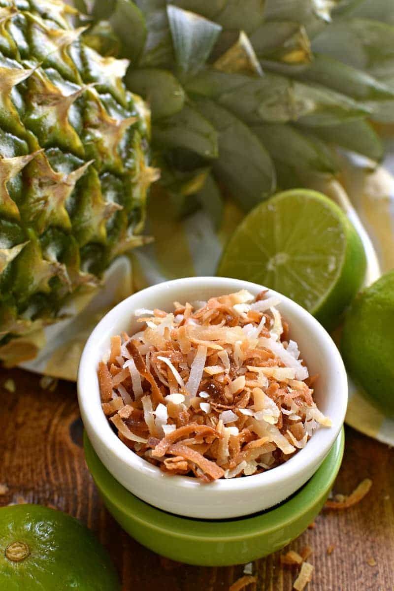 Piña colada fruit salad