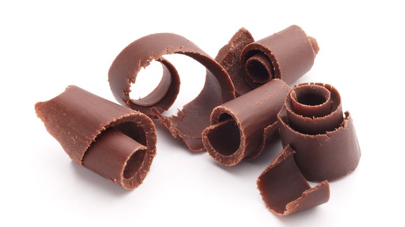 Chocolate shavings