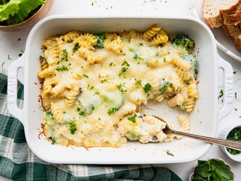 Turkey Sausage Alfredo Bake