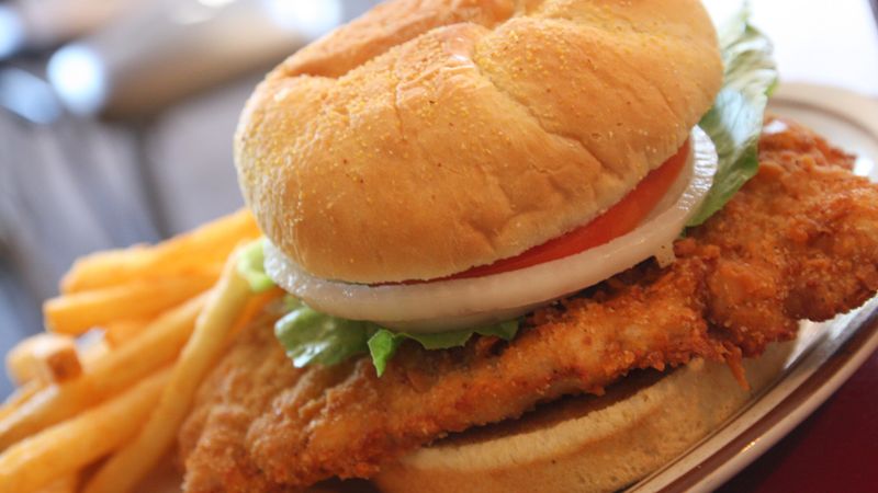 Breaded Pork Tenderloin Sandwich