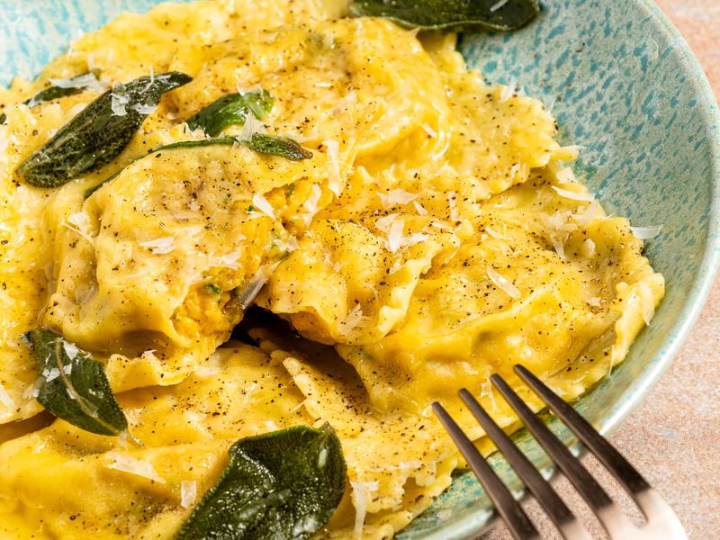 Butternut Squash Ravioli With Sage Butter
