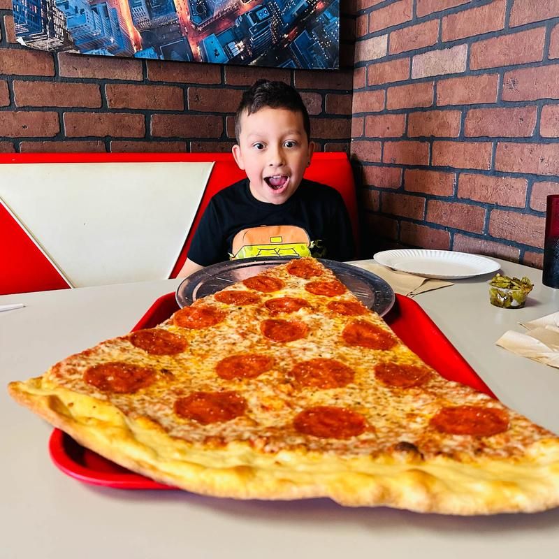 The Famous Monster Slice Measures Two Feet