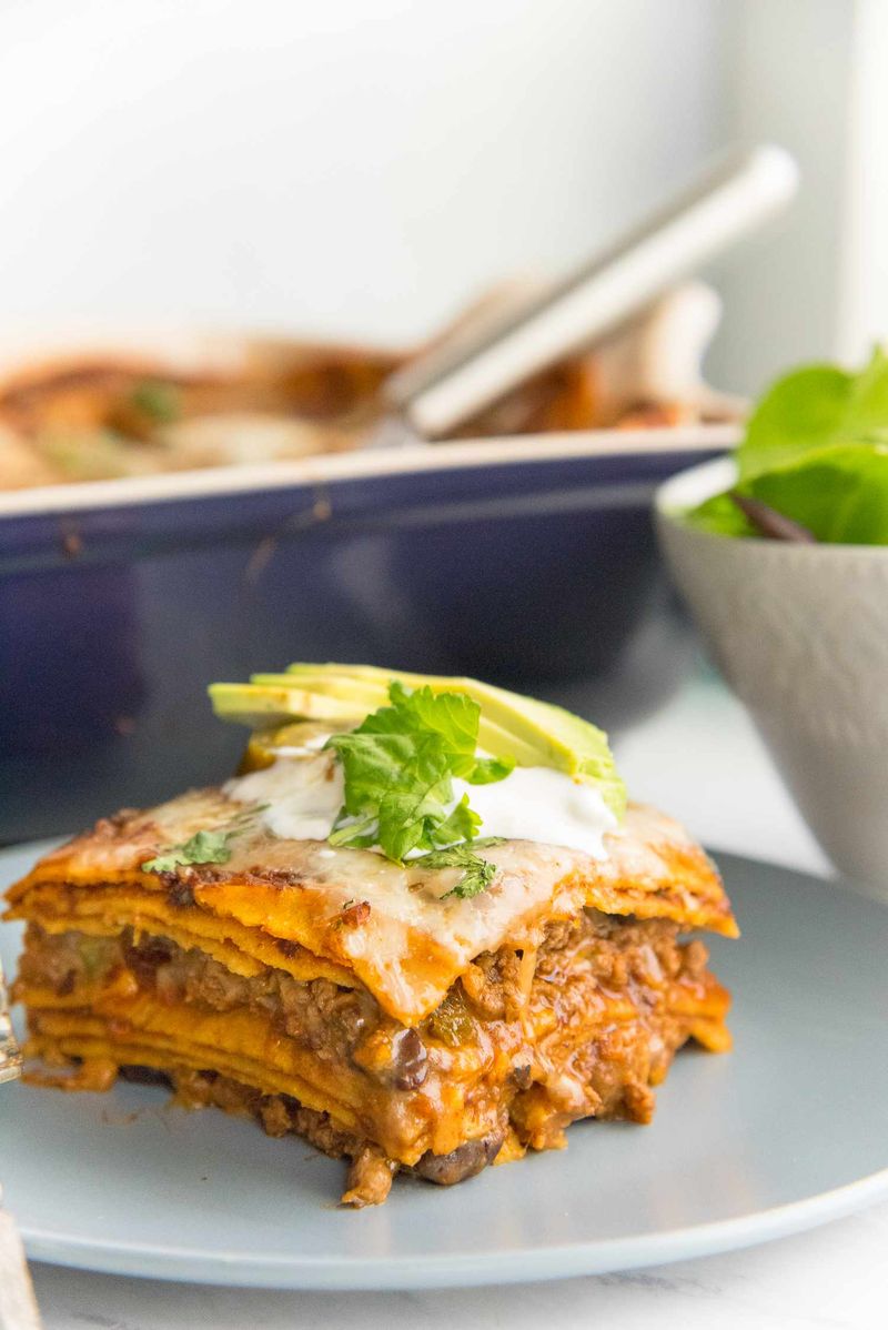 Classic Beef Enchilada Bake