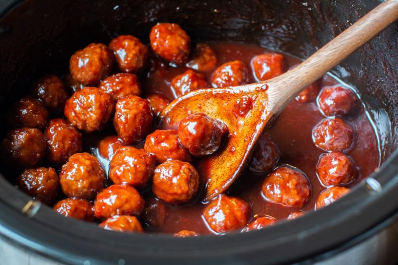 BBQ Grape Jelly Meatballs (Party Classic)