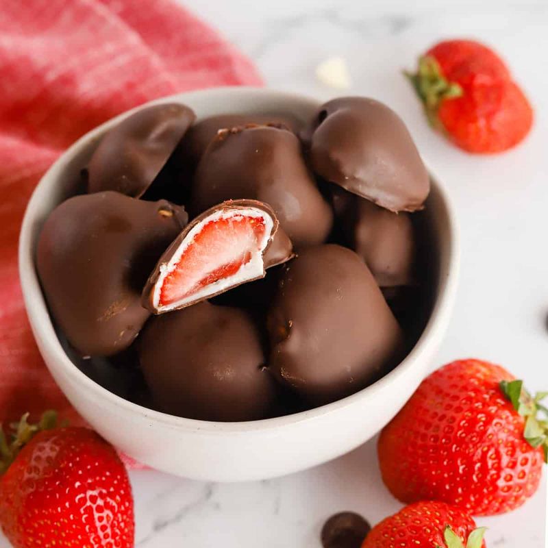Frozen Chocolate-Covered Strawberries