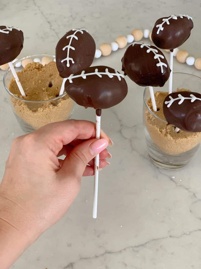 Football Cake Pops