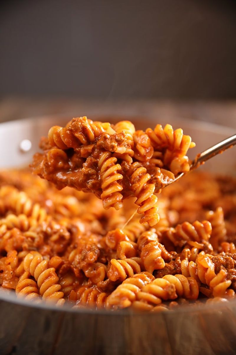 Rotini With Meat Sauce