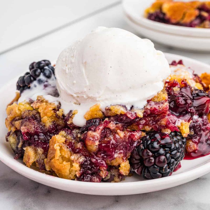 Blackberry Vanilla Dump Cake
