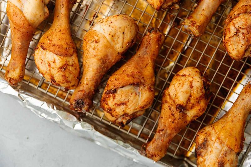 Roast Chicken Drumsticks With Schmaltz