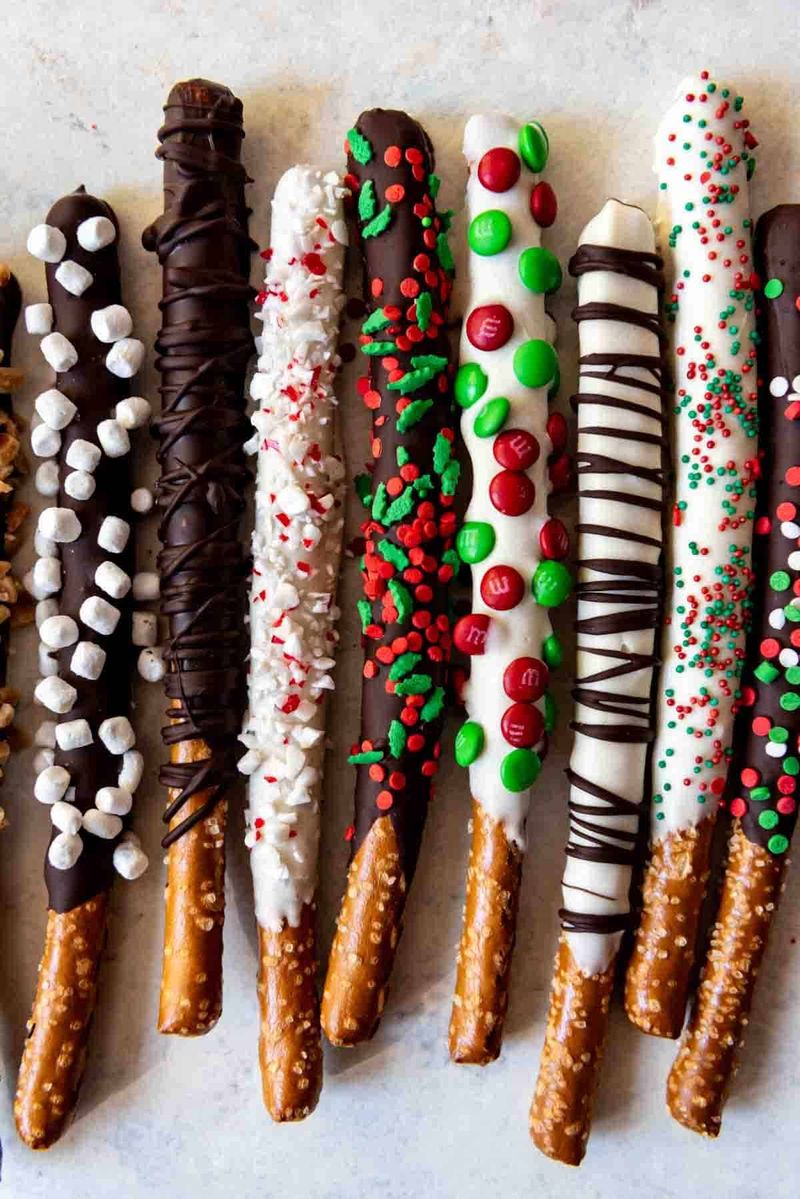 Chocolate-Dipped Pretzel Rods