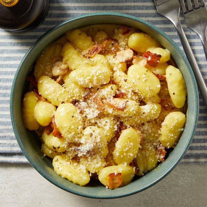Gnocchi Carbonara-Style