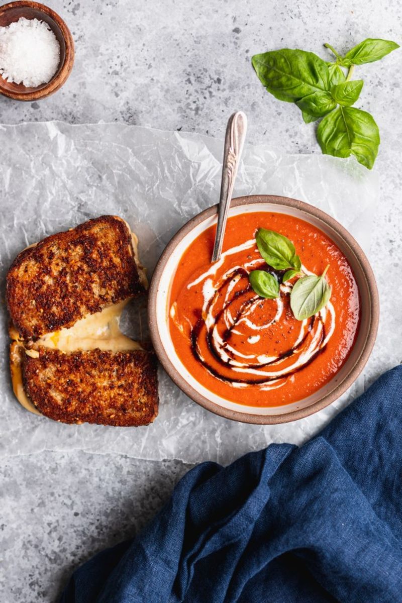 Classic Grilled Cheese and Tomato Soup